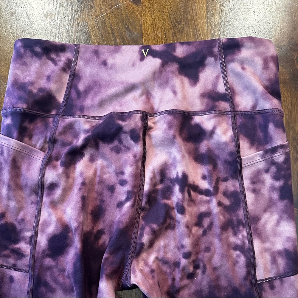 Victoria Secret active wear. Soft cotton, burgundy tye die, size 12
